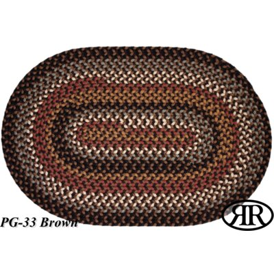 RhodyRug Pilgrim Brown Multi Rug