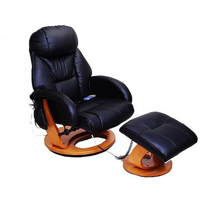 Aosom Reclining Massage Chair with Ottoman