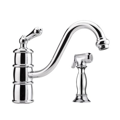 Graff Prescott Curved Single Handle Single Hole Kitchen Faucet with