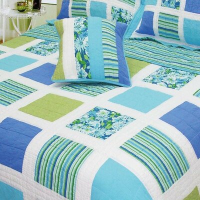 Bedding Ocean Square Patchwork Quilt Collection