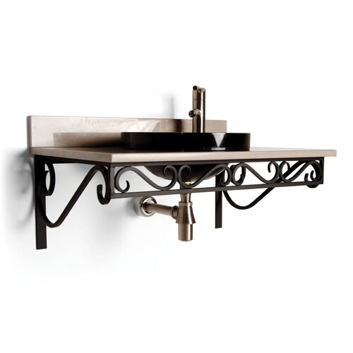 Vontz Iron 30 x 12 Bathroom Shelf