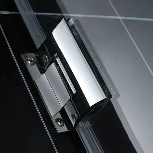 Dreamline Unidoor Frameless Hinged Shower Door with Glass Shelves