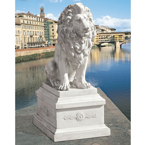 Design Toscano Lion of Florence Sentinel Statue