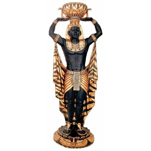 Design Toscano Cleopatras Egyptian Nubian Guard with Urn Grand