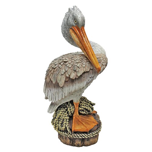 Design Toscano Ocean Side Pier 51 Pelican Statue