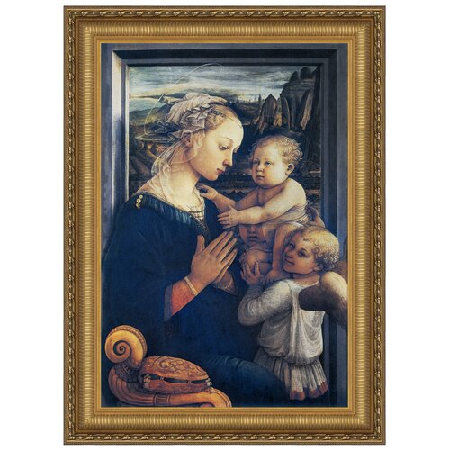 Design Toscano Madonna and Child with Two Angels, c. 1465 Replica