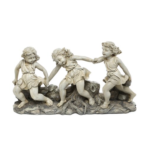 Design Toscano Ring Around The Rosie Dancing Little Girls Statue