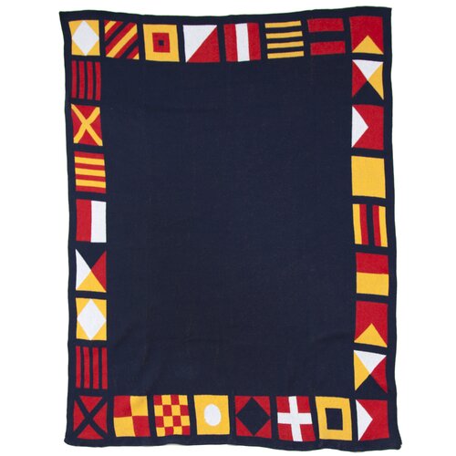 In2Green Eco Designer Nautical and Border Flags Throw Blanket