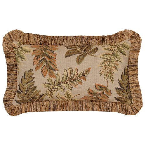 Jennifer Taylor Woodland Synthetic Pillow with Brush Fringe