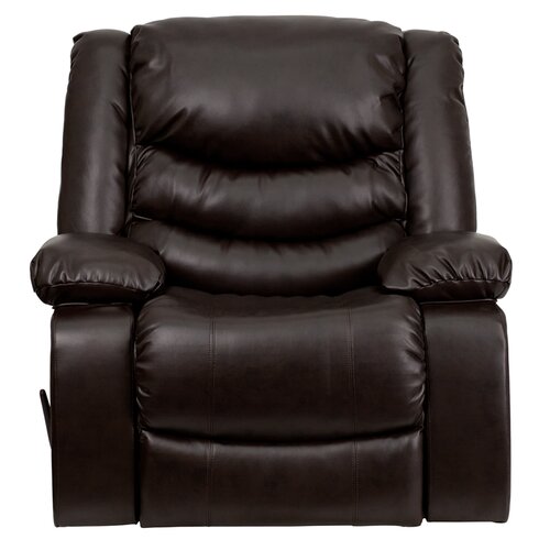 FlashFurniture Leather Chaise Recliner