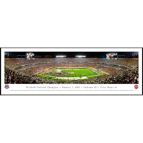 BlakewayPanoramas NCAA BCS Football Championship 2012 Unframed