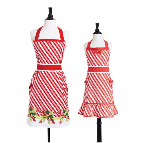 Jessie Steele Candy Cane Stripe Bib Doris Apron