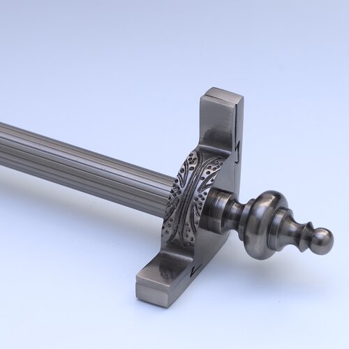 Zoroufy Dynasty 72 Fluted Tubular Stair Rod Set with Decorative