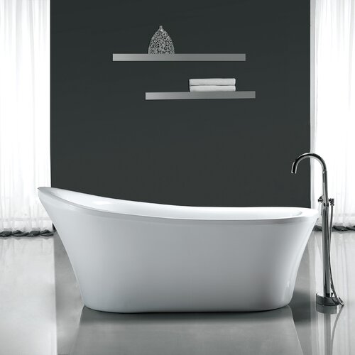 Ove Decors Rachel 70 x 34 Freestanding Acrylic Slipper Bathtub