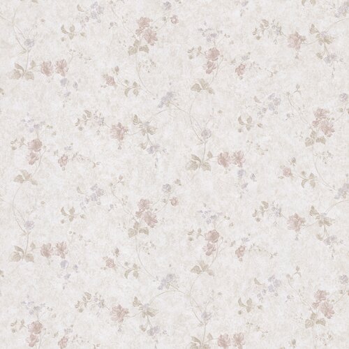 Brewster Home Fashions Dollhouse Isabella Rose Floral Trail Wallpaper