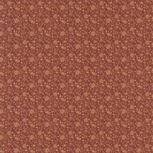 Brewster Home Fashions New Country Folk Floral Wallpaper in Rustic Red