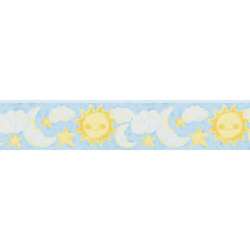 Brewster Home Fashions Kids World Celestial Wallpaper Light Moon And