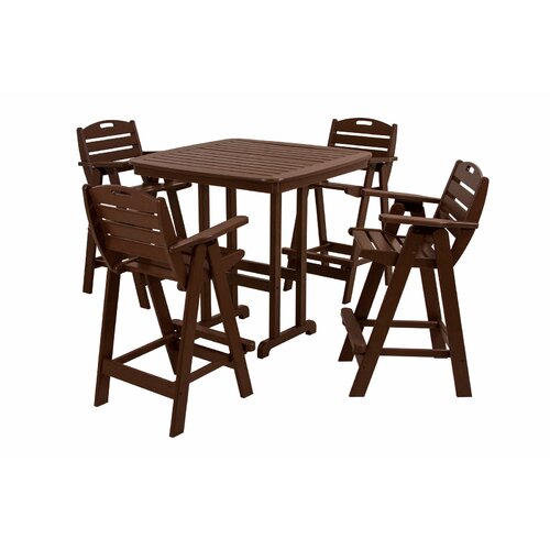 polywood nautical 5 piece bar set