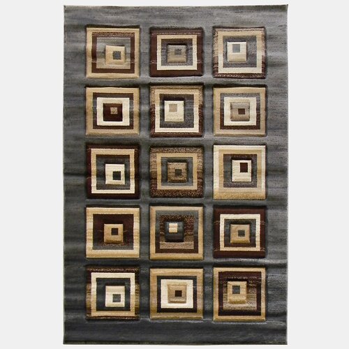 DonnieAnn Company Sculpture Geometric Square Rug