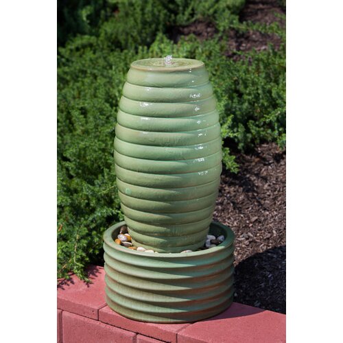 Alfresco Home Etna Indoor / Outdoor Ceramic Urn Fountain