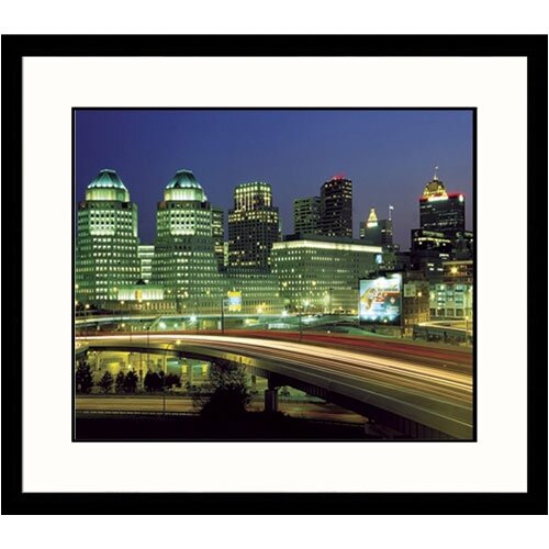 Great American Picture Cincinnati Sky Dusk Framed Photograph   Adam