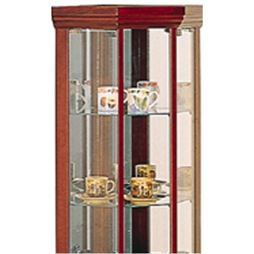 Wildon Home ® Benton City Curio Corner Cabinet with Mirror