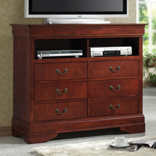 Wildon Home ® Fountain Hills Media 6 Drawer Chest