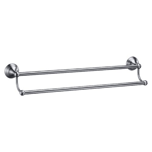 Gatco Charlotte Double Towel Bar in Satin Nickel