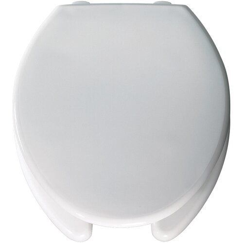 Bemis Medic Aid Lift Commercial Open Front Solid Plastic Round Toilet