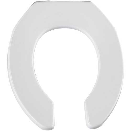 Bemis Extra Heavy Weight Plastic Commercial Open Front Round Toilet