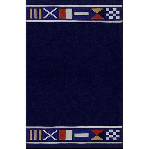 American Home Rug Co. Beach Rug Nautical Flags Novelty Rug