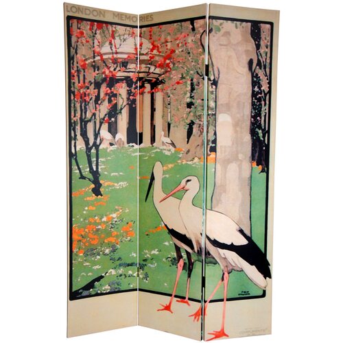 Oriental Furniture 72 x 48 Double Sided Niagara Falls 3 Panel Room