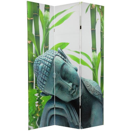 Oriental Furniture 71.25 x 47.25 Double Sided Serenity Buddha 3