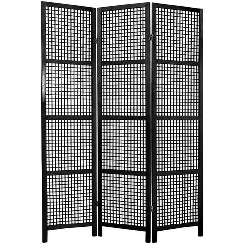 Oriental Furniture Miyagi Shoji Room Divider in Black