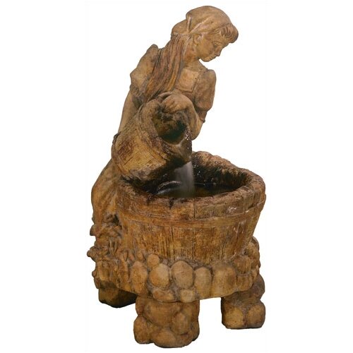 Henri Studio Figurine Cast Stone New Willies Dilemma Fountain