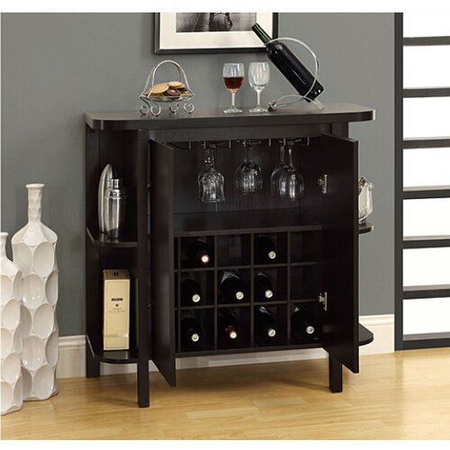 Monarch Specialties Inc. Bar Cabinet with Wine Storage