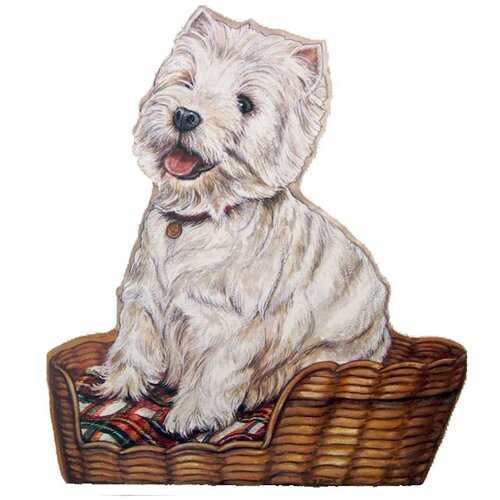 Stupell Industries Westie Wooden Decorative Dog Doorstop