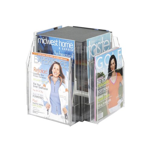 Safco Products Safco Clear Magazine Table Display with 8 Pockets (2