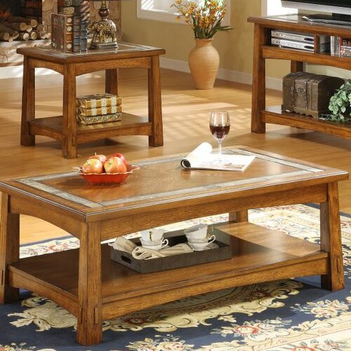 Riverside Furniture Craftsman Home Coffee Table Set