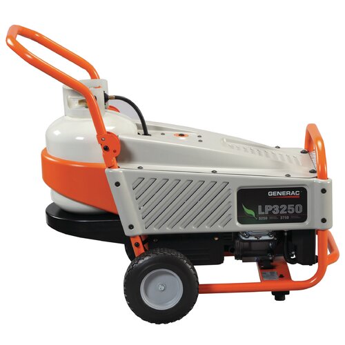 Generac Portable 3,750 Watt Liquid Propane Generator with Wheel Kit