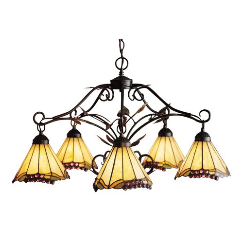 Elk Lighting Grape Trellis 5 Light Chandelier