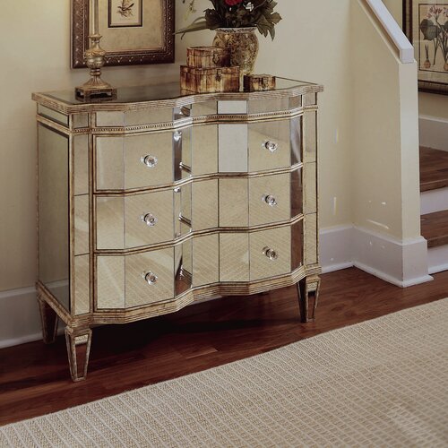 Hooker Furniture Mirrored 3 Drawer Chest