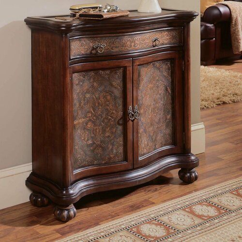 Hooker Furniture Seven Seas Copper Panel 1 Drawer Hall Chest