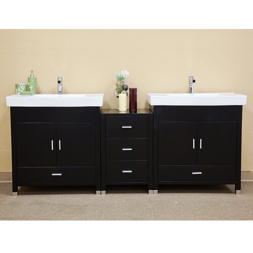 Bellaterra Home Ramsey 80.7 Double Vanity Set