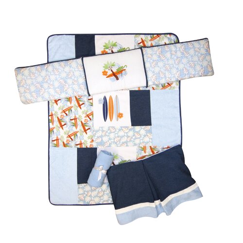 Trend Lab Surfs Up 4 Piece Crib Bedding Set