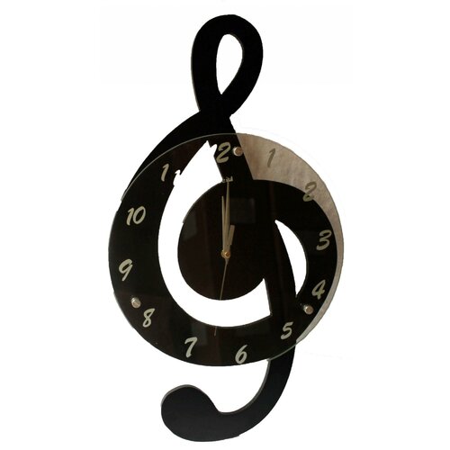 Creative Motion Clef Music Wall Clock