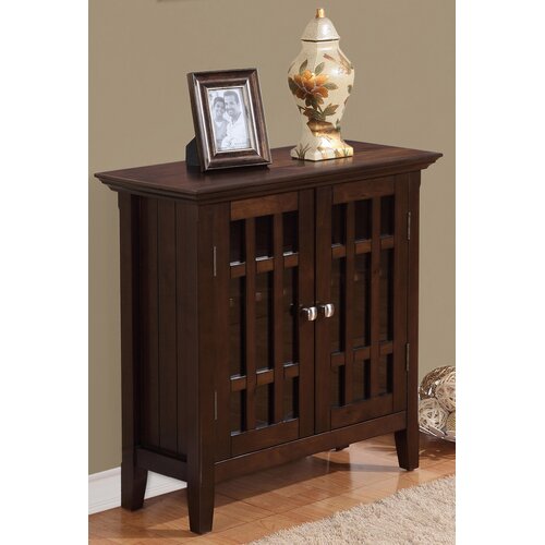 Simpli Home Bedford Low Storage Media Cabinet