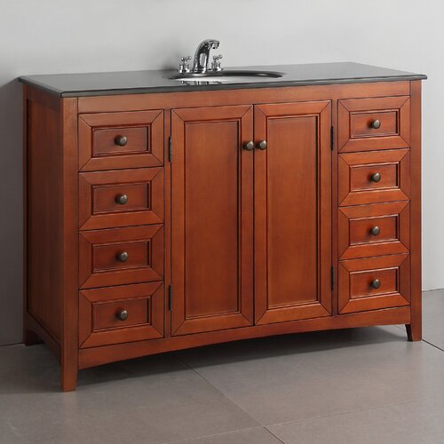 Simpli Home Yorkville 48 Bathroom Vanity Set