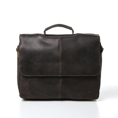 Le Donne Leather Laptop Distressed Leather Briefcase