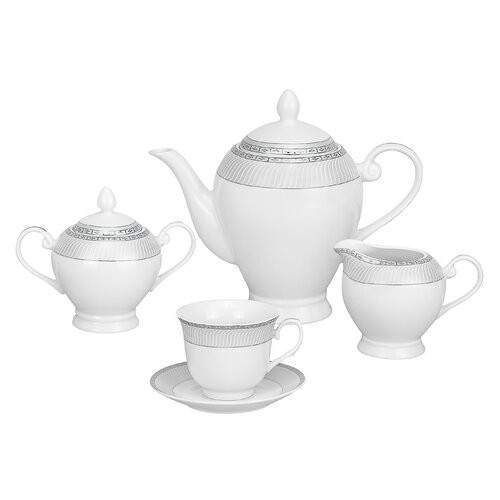 Lorren Home Trends Alina 57 Piece Porcelain Dinnerware Set